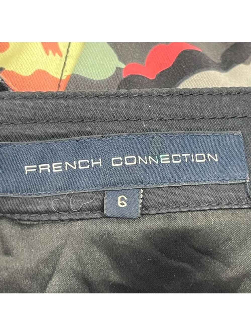French Connection Floral Bustier Dress Size 6 Zip Front Sweetheart A Line Mini - Picture 12 of 13